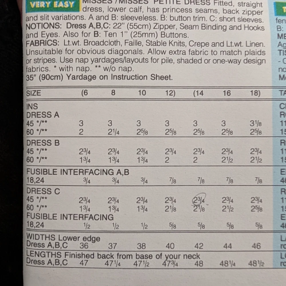 Butterick pattern - Picture 4 of 5